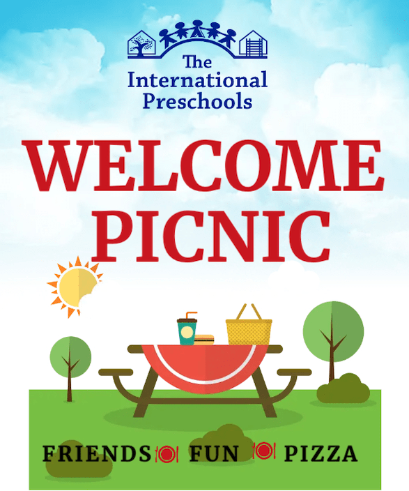 The International Preschools Welcome Picnic Flyer