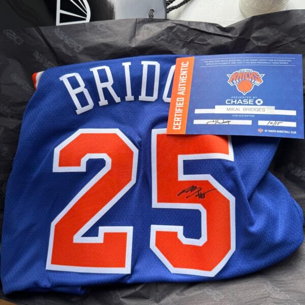 Signed NY Knicks Jersey (Value: $400)