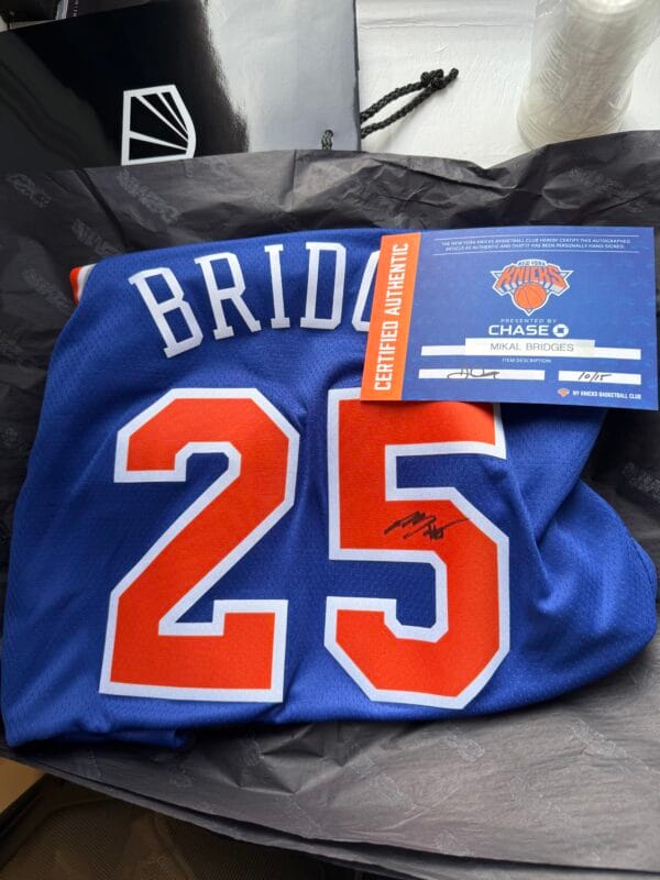 Signed NY Knicks Jersey (Value: $400)