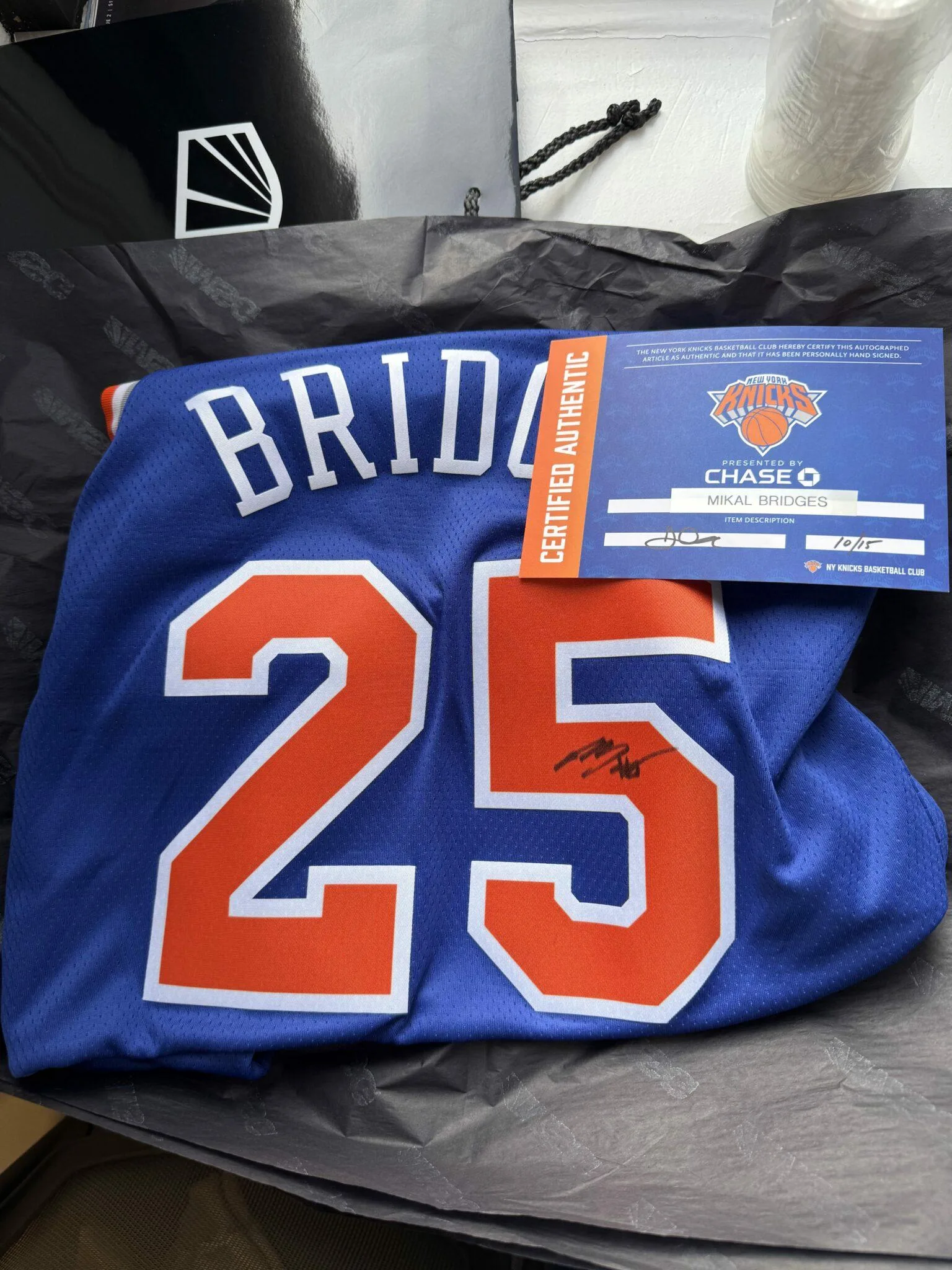 Signed NY Knicks Jersey (Value: $400)