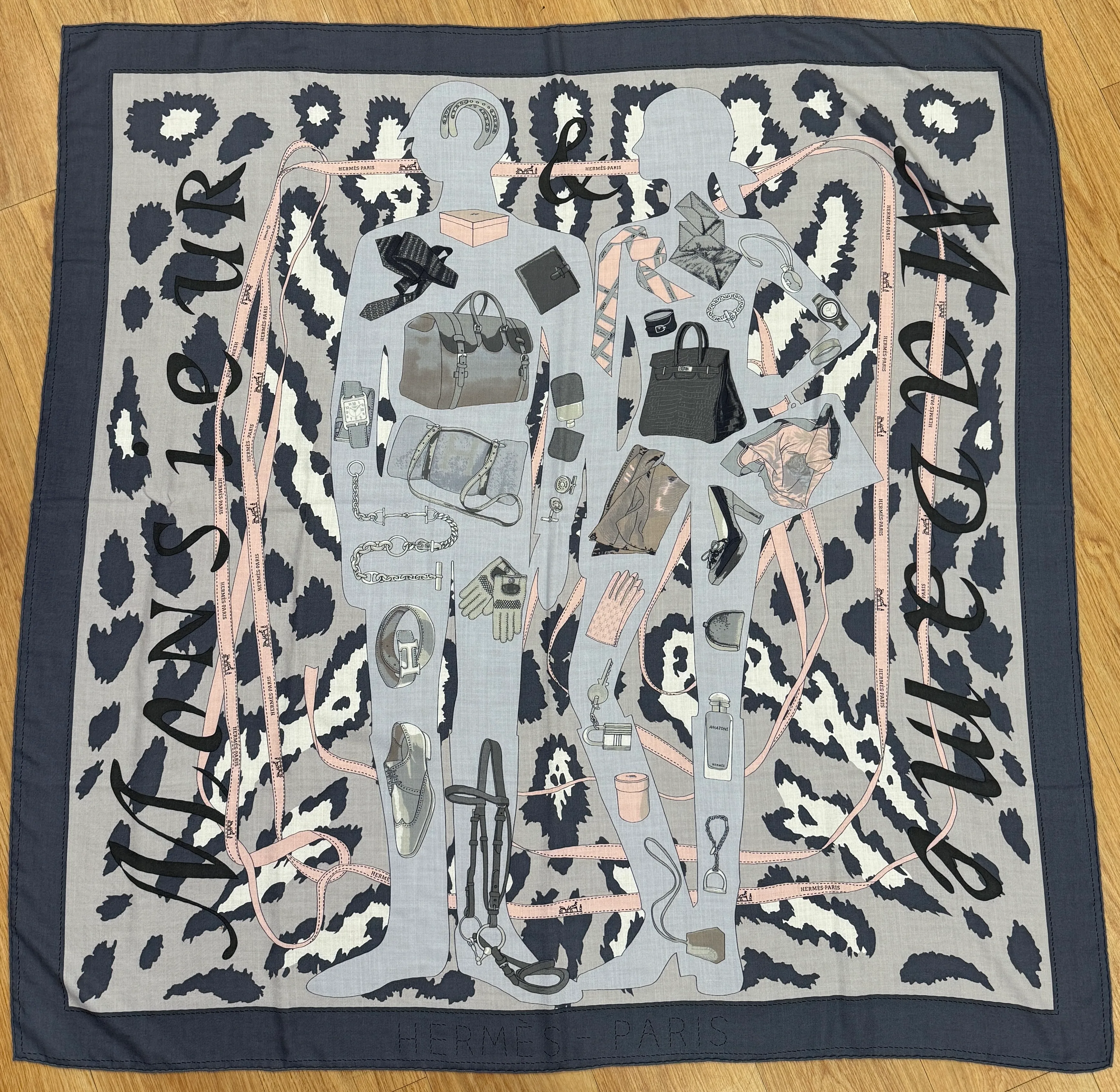 Hermes Monsieur et Madame Shawl (Value: $1000)