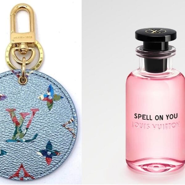 Louis Vuitton keychain and fragrance