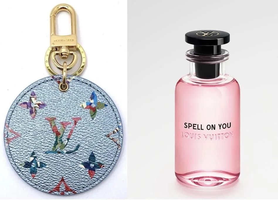 Louis Vuitton keychain and fragrance